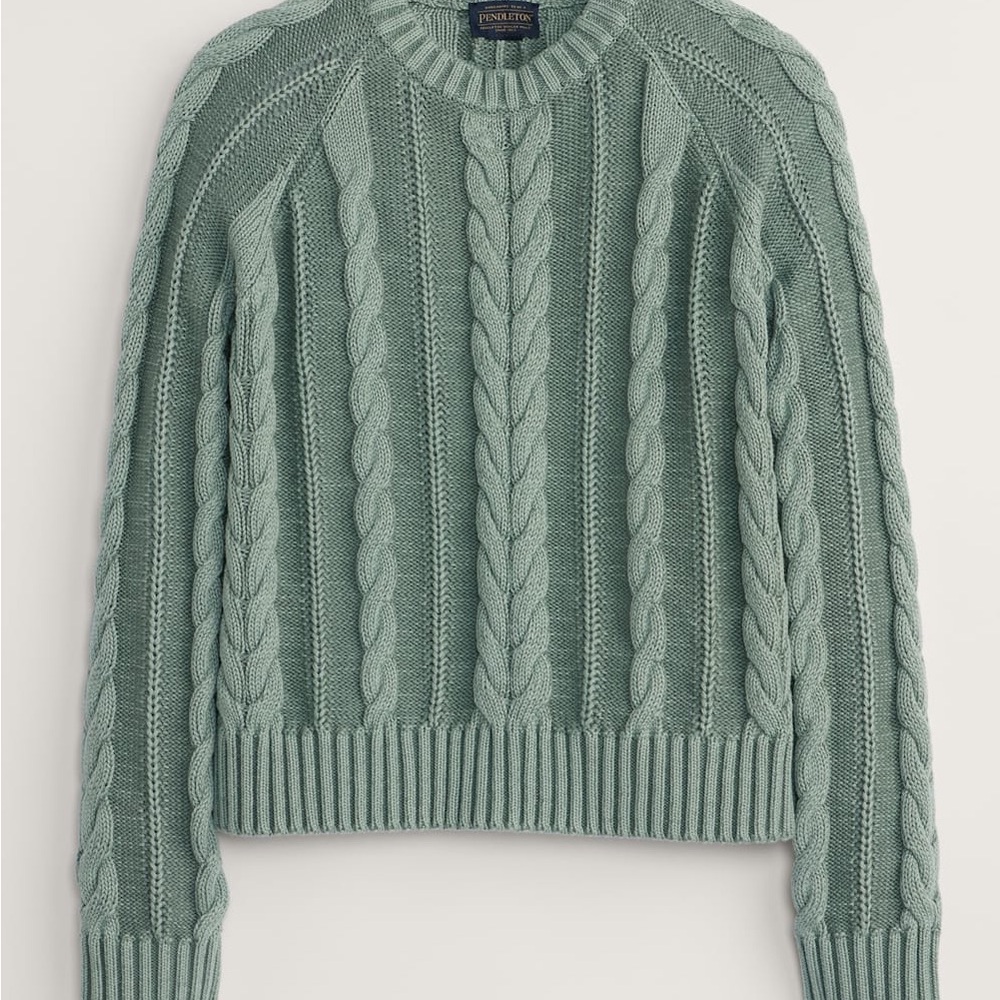 Pendleton Sage Cable Knit Sweater
